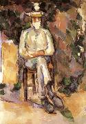 Paul Cezanne Portrait du jardinier Vallier oil painting